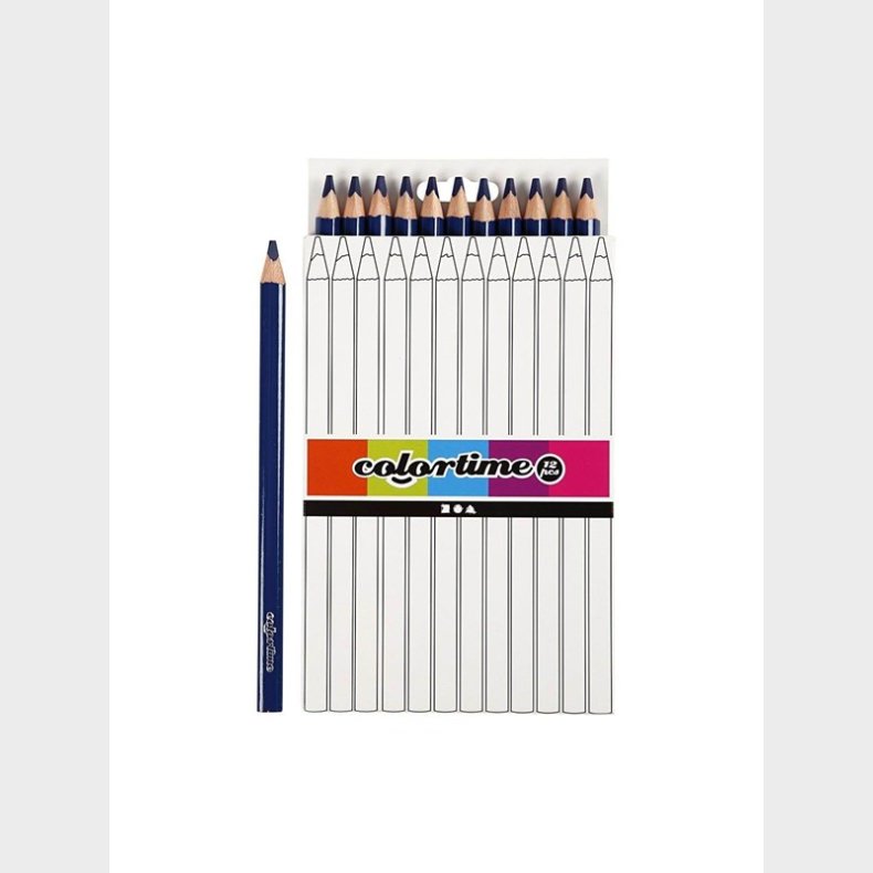 Creativ Company Colortime Colored pencils - Dark blue 12pc