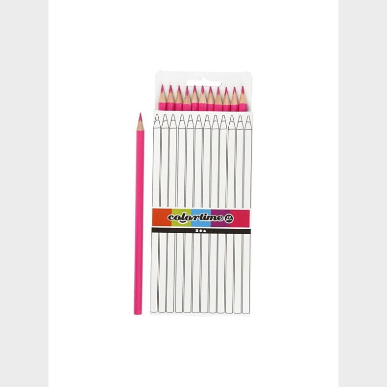 Creativ Company Colortime colouring pencils - Pink 12pcs.