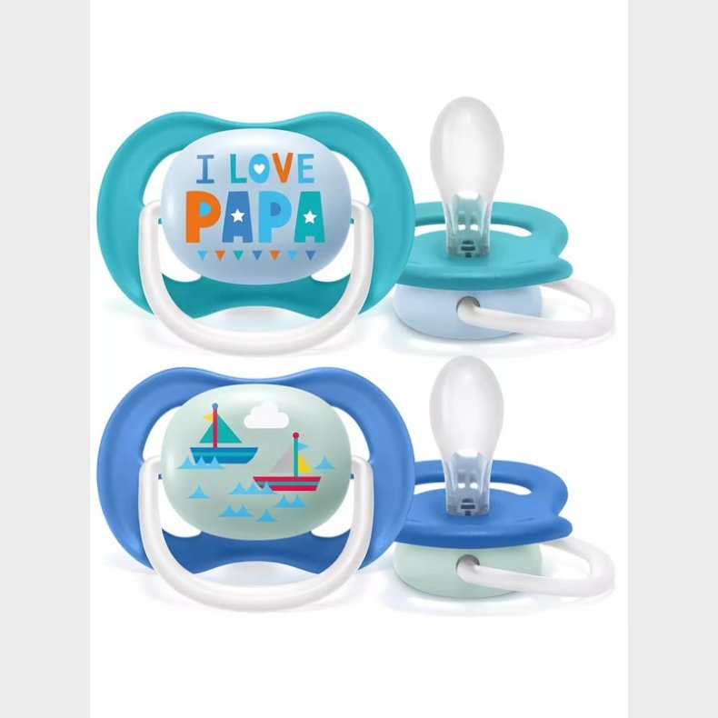 Philips Avent SCF080/03 Ultra Air sutter 2-pak - assorteret farver