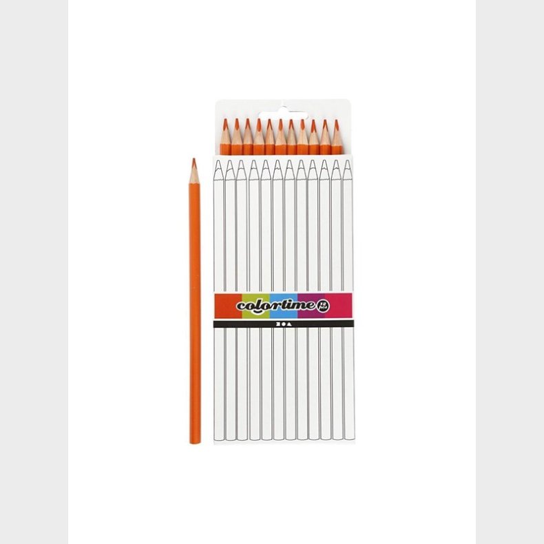 Creativ Company Triangular colored pencils - Orange 12pcs.