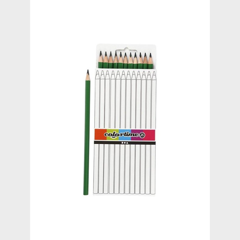 Creativ Company Triangular colored pencils - Green 12pcs.