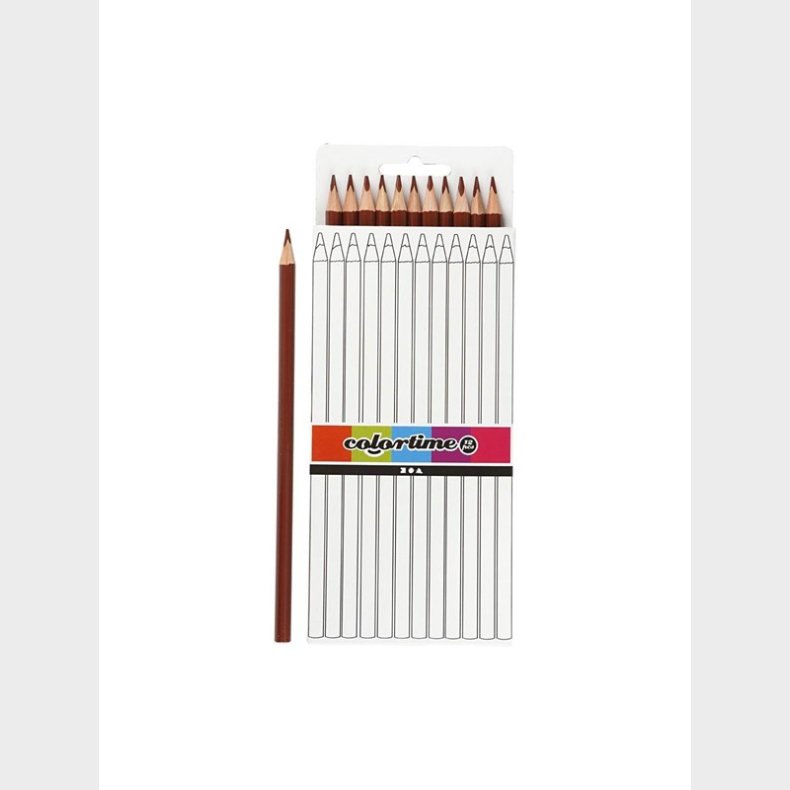 Creativ Company Triangular colored pencils - Brown 12pcs.