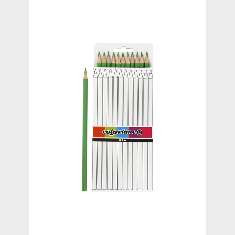 Creativ Company Triangular colored pencils - Light green 12pcs.