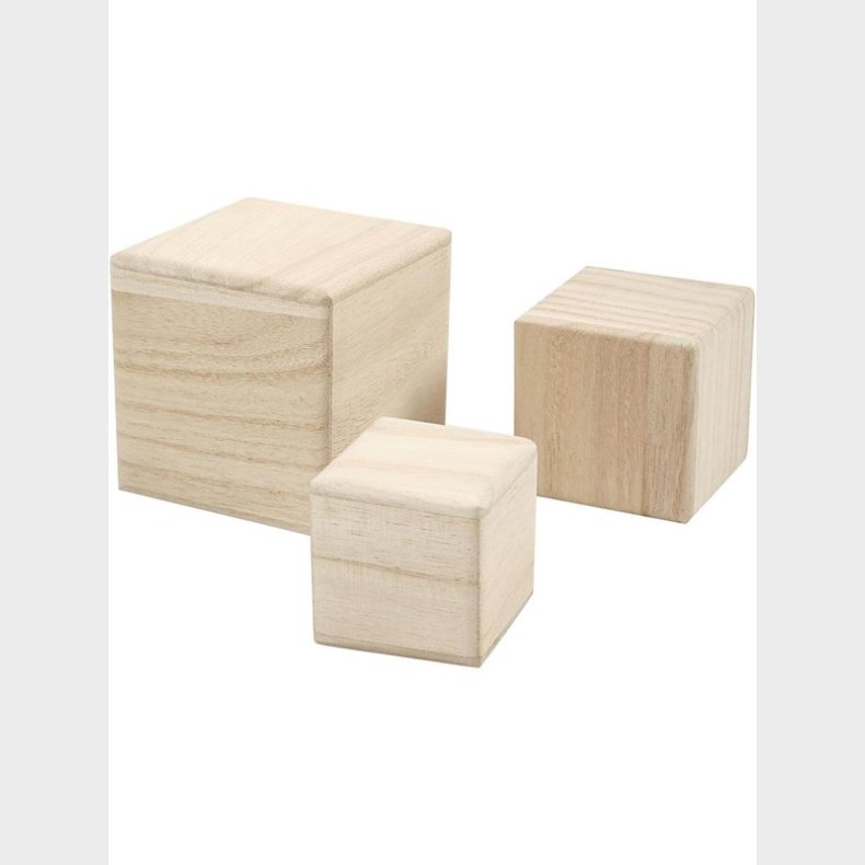 Creativ Company Wooden Cubes Set of 3