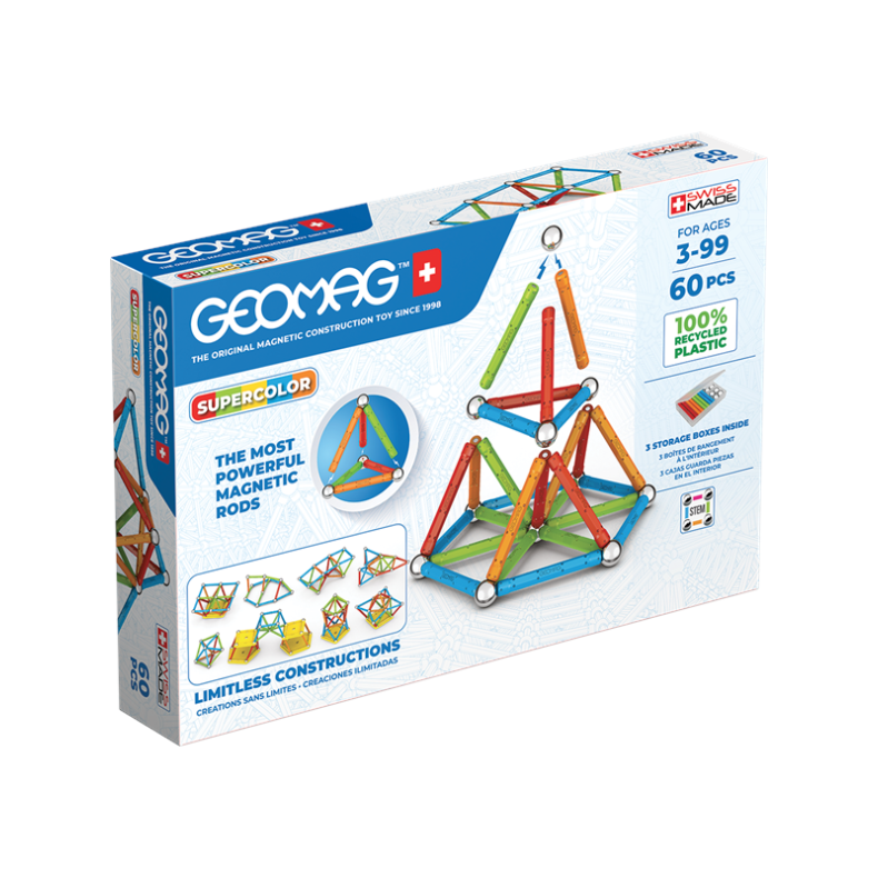 Geomag Supercolor Paneler Recycled 60 stk.