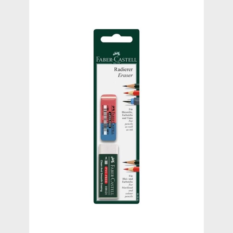 Faber Castell Eraser Set 2 pcs.