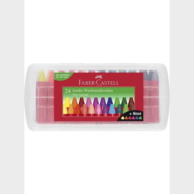 Faber Castell Jumbo Wax Crayons 24 pcs