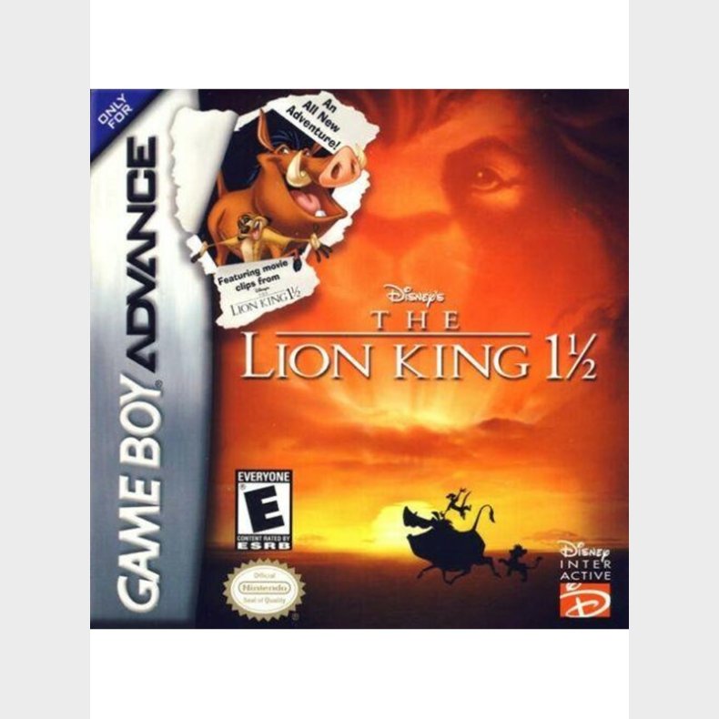 Lion King 1.5 - Nintendo Game Boy Advance - Platformer