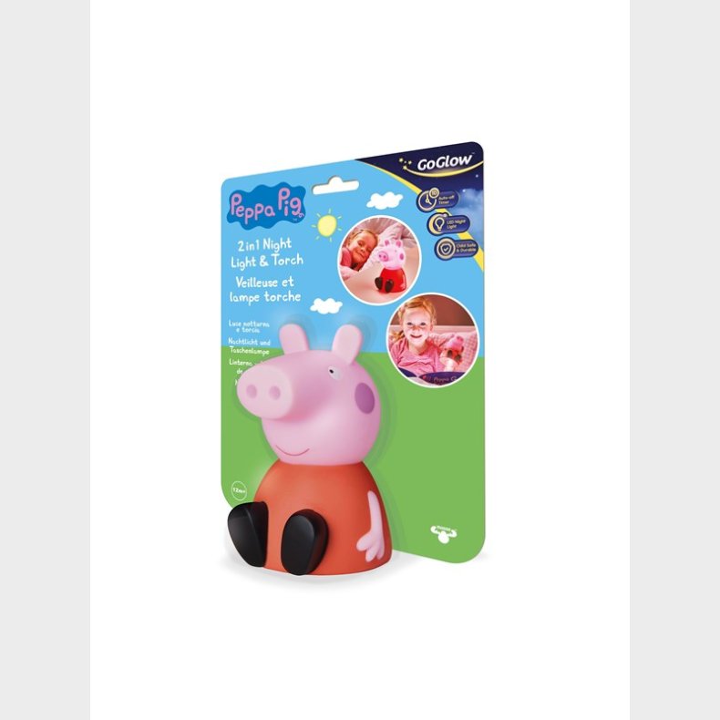 Peppa Pig GoGlow Gurli Gris 2 i 1 Natlampe og Lygte