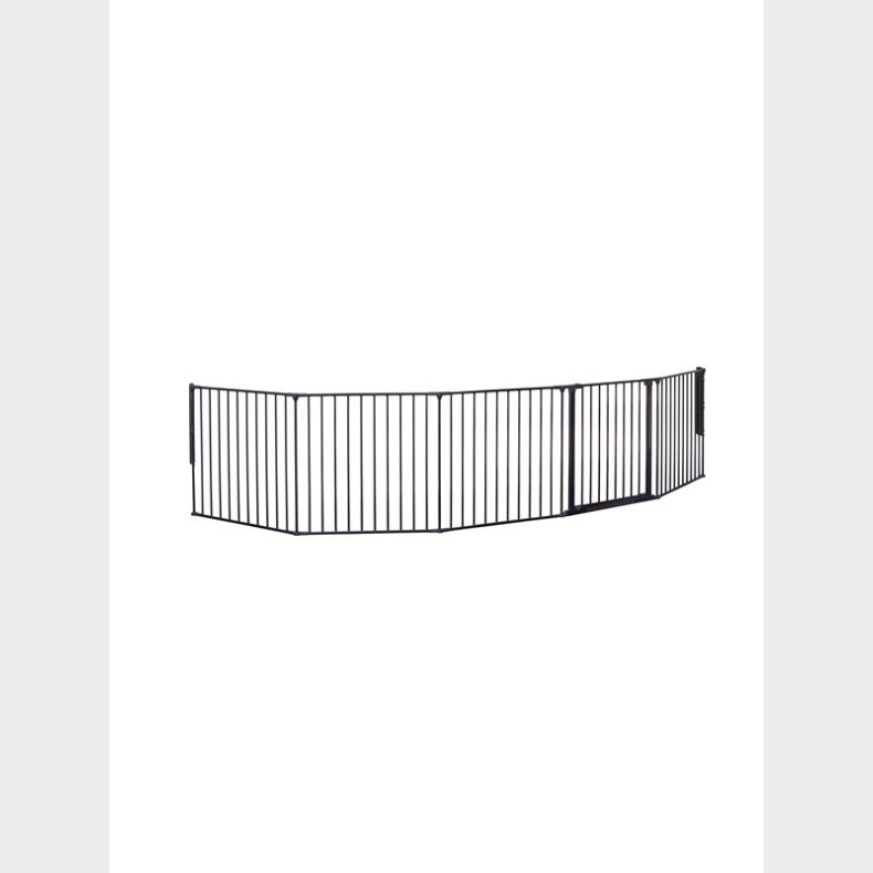 BabyDan Flex XXL sikkerhedsgitter, sort, 278-350 cm