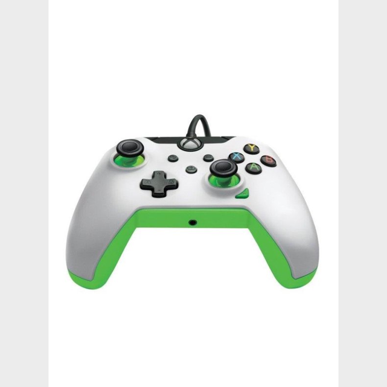 PDP Wired Controller - Neon White &amp; Green - Controller - Microsoft Xbox Series X