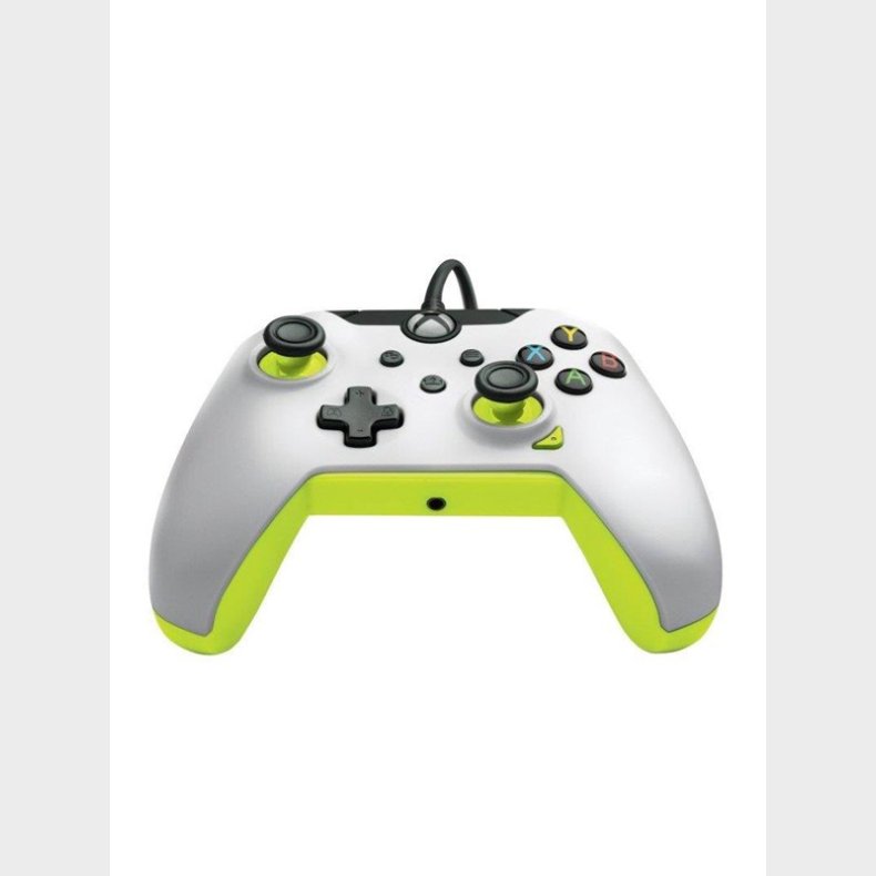 PDP Wired Controller - Electric White &amp; Yellow - Controller - Microsoft Xbox One