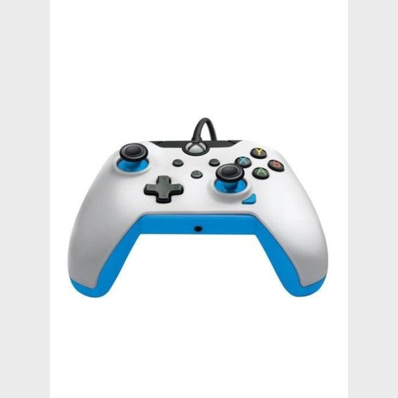 PDP Wired Controller - Ion White &amp; Blue - Controller - Microsoft Xbox Series S