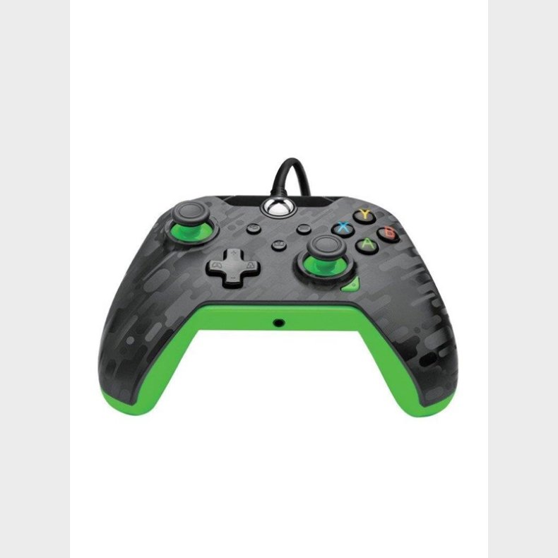 PDP Wired Controller - Electric Carbon &amp; Green - Controller - Microsoft Xbox Series S