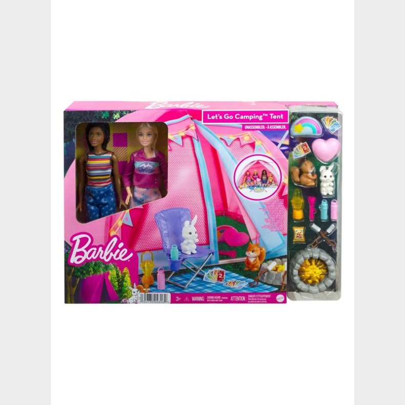 Barbie Let&apos;s Go Camping Tent Playset