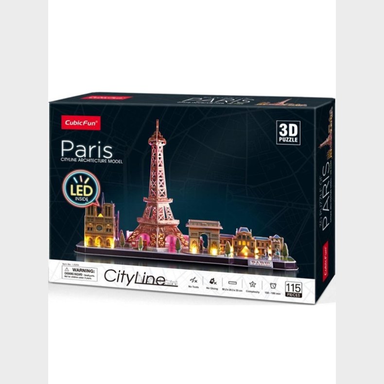 Cubic Fun City Line Paris (114) 3D Puslespil