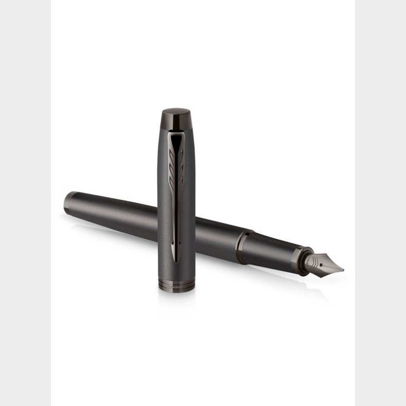 Parker IM monokrom fyldepen | Gun Metal Finish og trim | Fin spids | Blt blk | Gaveske