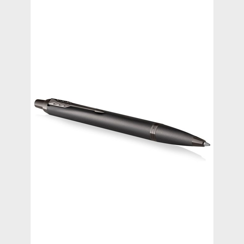 Parker IM monokrom kuglepen | Gun Metal Finish og trim | Medium spids med blt blk | Gaveske