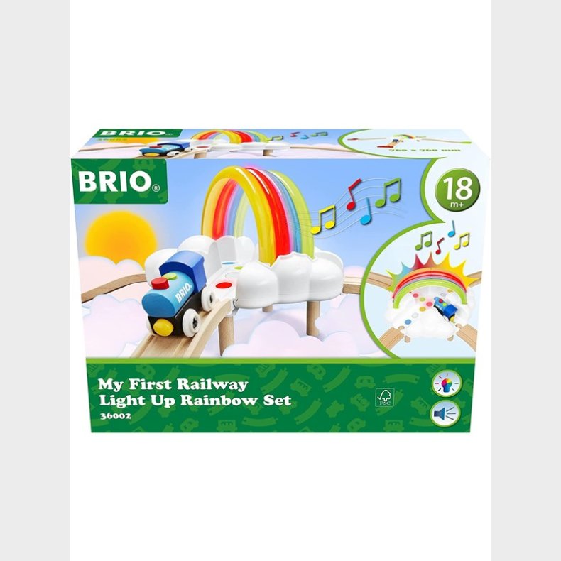 Brio My First Railway Light Up Rainbow Set