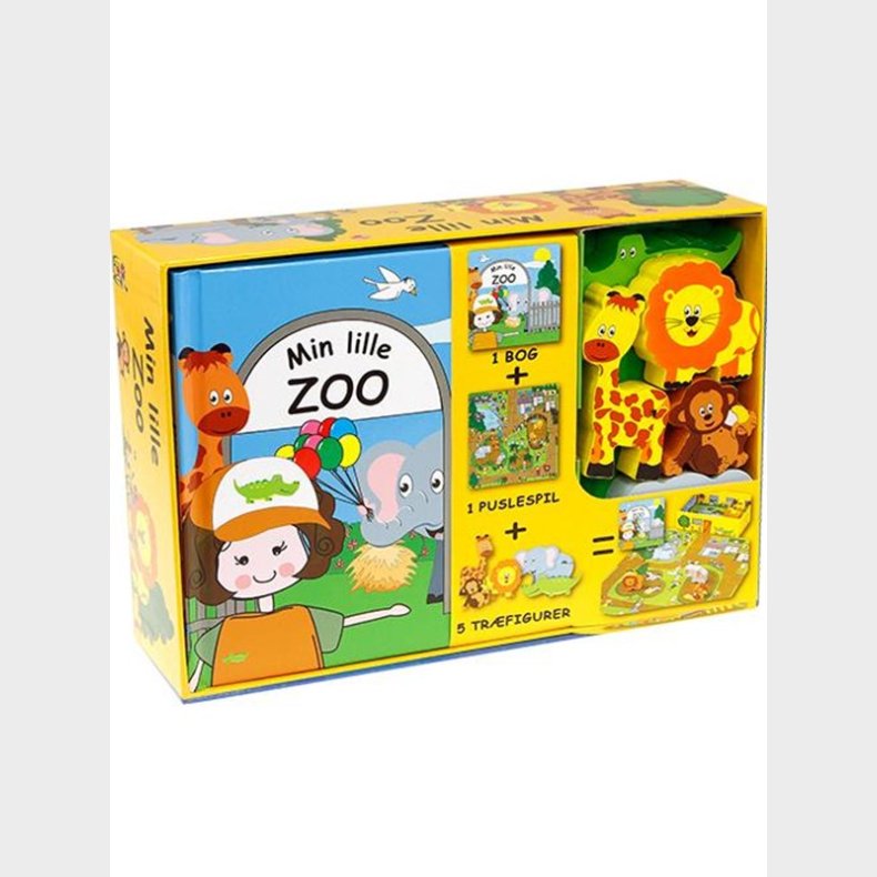 Min lille zoo - Aktivitetsske - Brnebog - hardcover