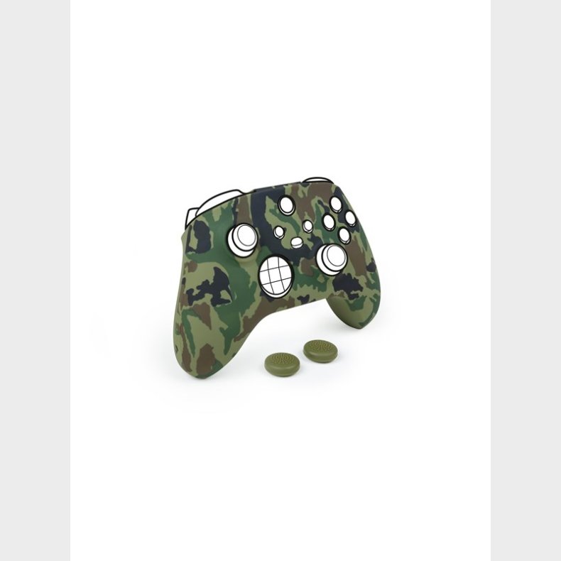 BigBen Interactive Silicon Glove + Thumb Grips For Controller - Camo Green - Accessories for game console - Microsoft Xbox Series S