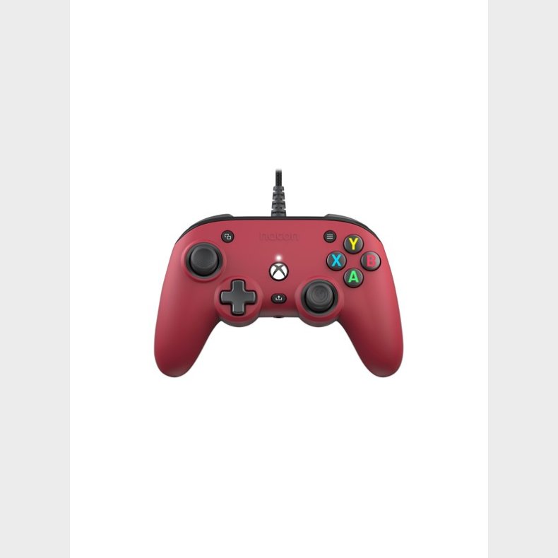 NACON Official Wired Pro Compact Controller - Red - Controller - Microsoft Xbox Series S