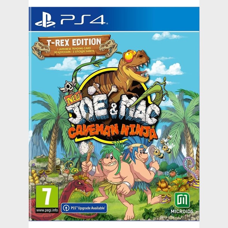 New Joe &amp; Mac: Caveman Ninja - T-Rex Edition - Sony PlayStation 4 - Platformer