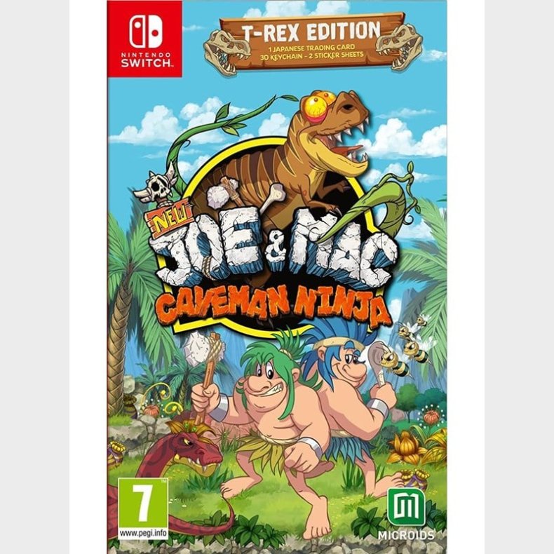 New Joe &amp; Mac: Caveman Ninja - T-Rex Edition - Nintendo Switch - Platformer