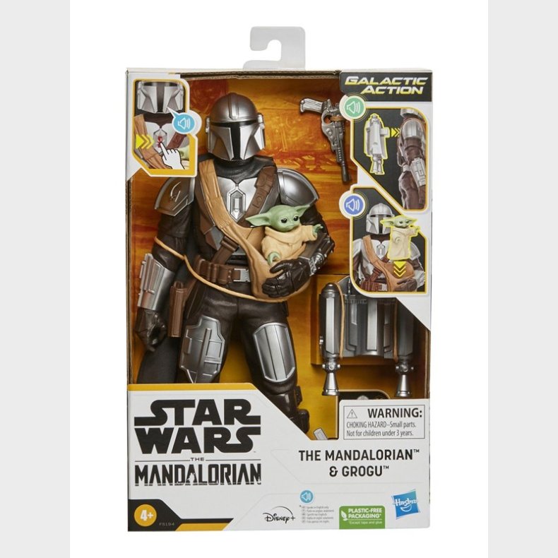 Hasbro Star Wars  Galactic Action The Mandalorian &amp; Grogu Interaktive, elektroniske figurer