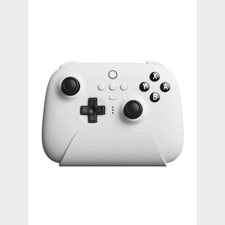 8BitDo Ultimate Bluetooth Controller w/ Charging Dock - White - Nintendo Switch