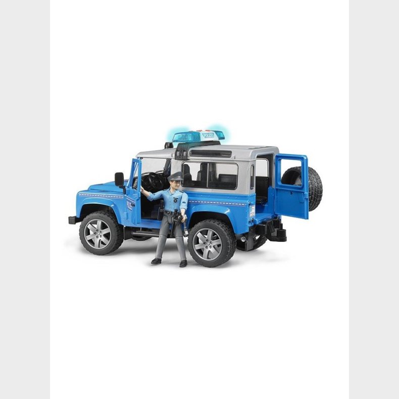 Bruder Land Rover Defender Police vehicle w policeman