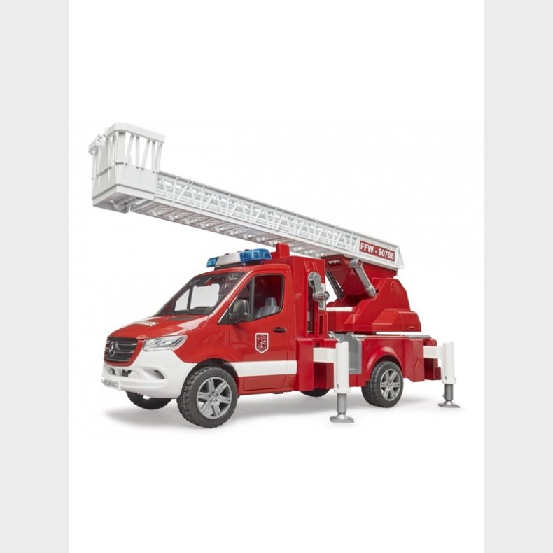 Bruder MB Sprinter fire engine with ladder, waterpump and L &amp; S Module