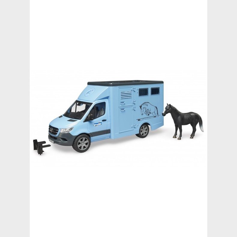 Bruder MB Sprinter animal transporter incl. 1 horse