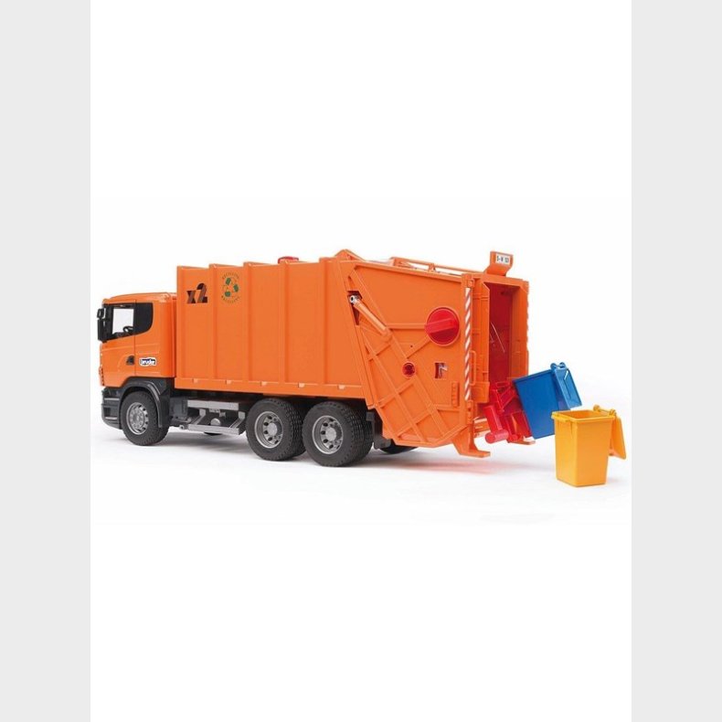 Bruder Scania R-Series Garbage truck (orange)