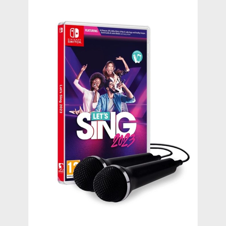 Let&apos;s Sing 2023 + 2 Microphones - Nintendo Switch - Musik