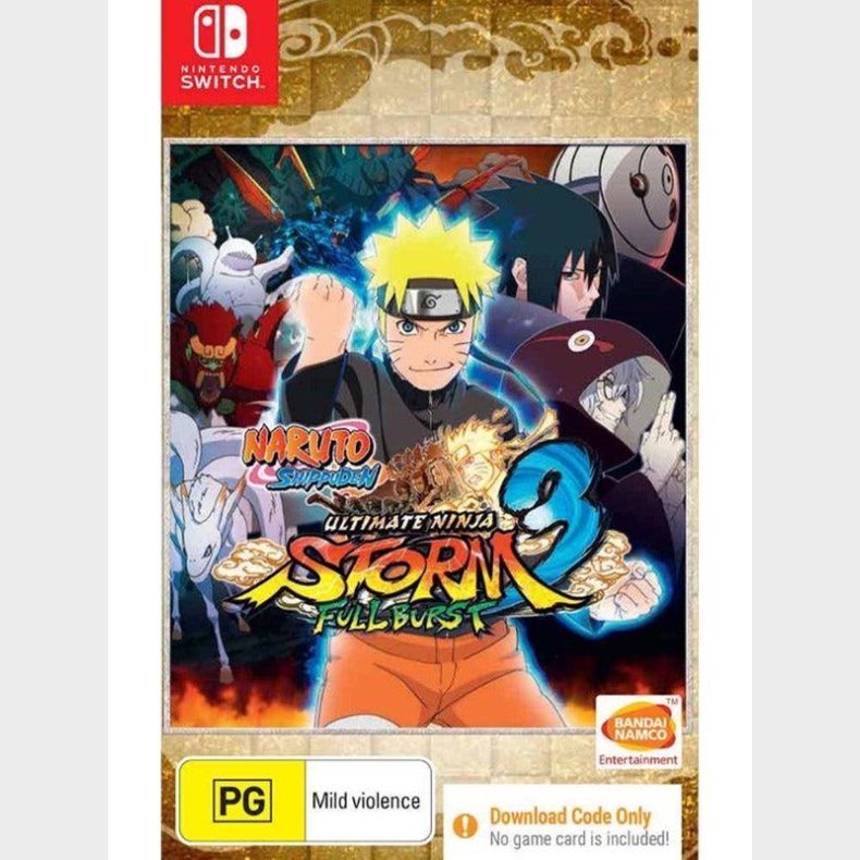 Naruto Shippuden: Ultimate Ninja Storm 3 Full Burst (Code in a Box) - Nintendo Switch - Kamp