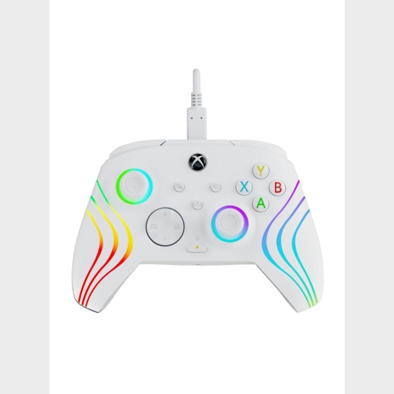 PDP Afterglow Wave Wired Controller - White - Controller - Microsoft Xbox One