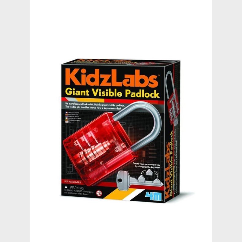 4M KIDZLABS / GIANT VISIBLE PADLOCK