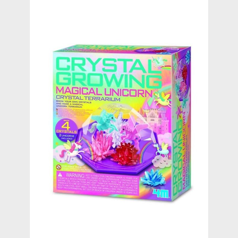 4M Crystal Growing - Magical Unicorn - Crystal Terrarium