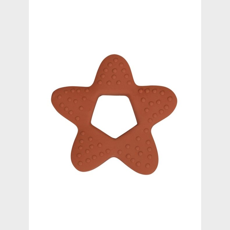 Filibabba Teether - Star natural rubber - rust