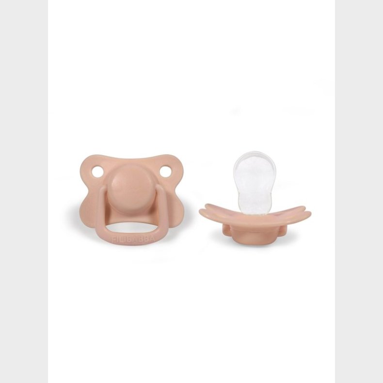 Filibabba Pacifiers 2-pack - Peach +6 months