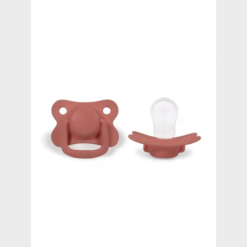 Filibabba Pacifiers 2-pack - Coral +6 months