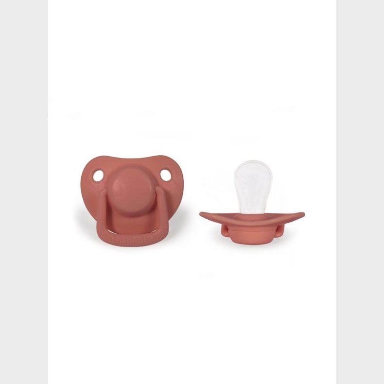 Filibabba Pacifiers 2-pack - Coral 0-6 months