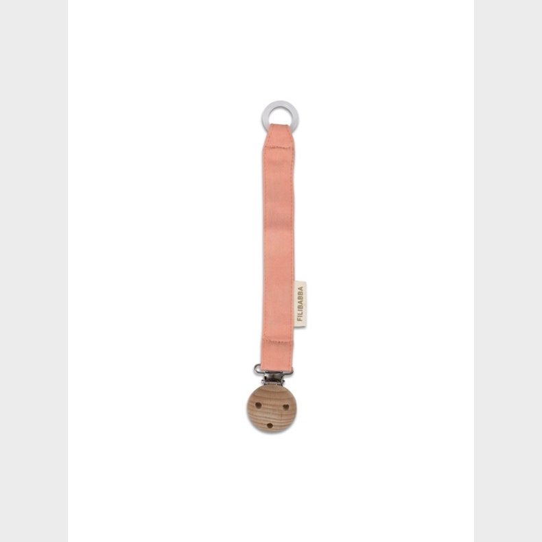 Filibabba Pacifier holder Coral