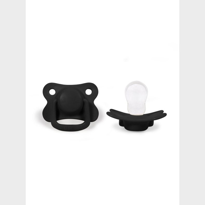 Filibabba Pacifiers 2-pack - Black +6 months