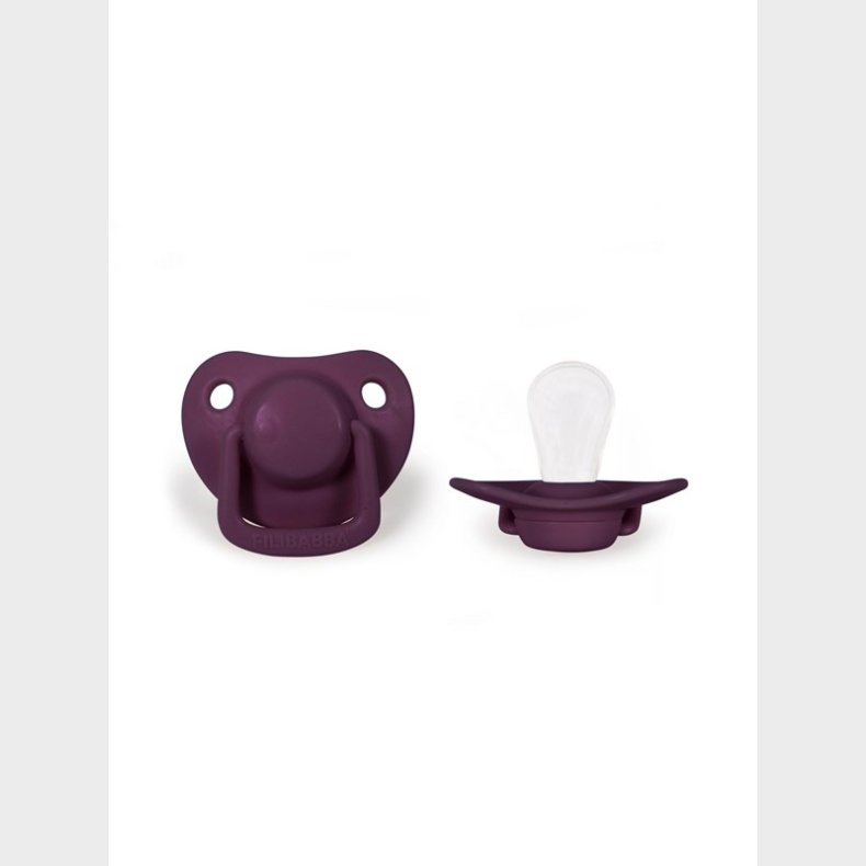 Filibabba Pacifiers 2-pack - Plum 0-6 months