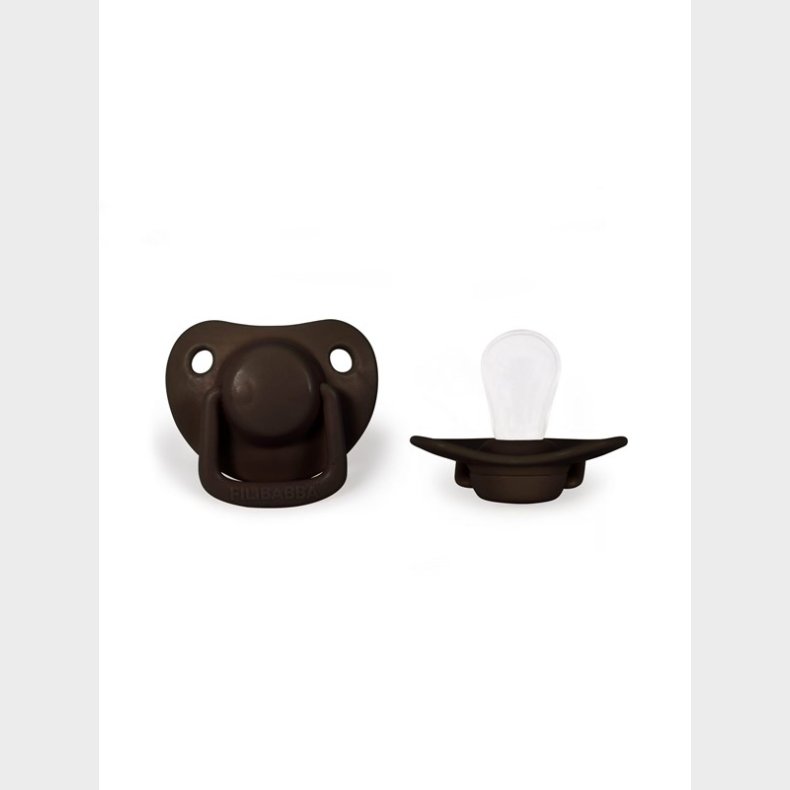 Filibabba Pacifiers 2-pack - Chocolate 0-6 months