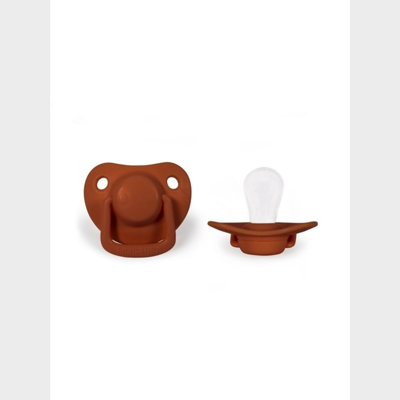 Filibabba Pacifiers 2-pack - Rust 0-6 months