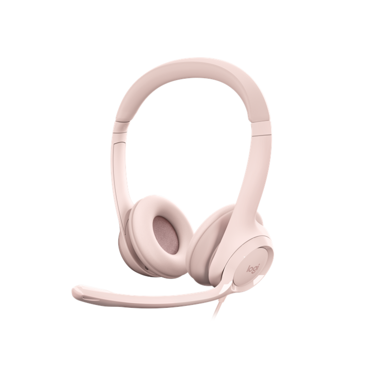 Logitech H390 USB Computer Headset - Rose