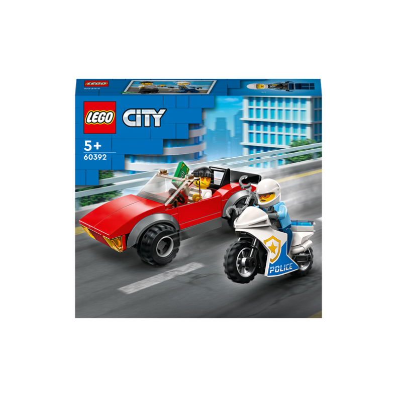 LEGO City 60392 Politimotorcykel p biljagt